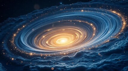 Experience cosmic wonder with a breathtaking celestial spiral galaxy, perfect for astronomy enthusiasts and interstellar adventures in your next project