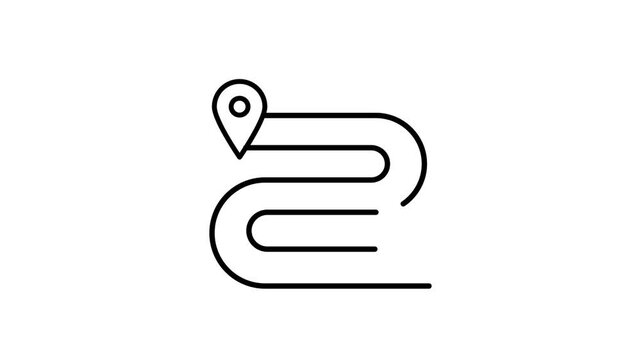 A map featuring two pins that mark a designated location.