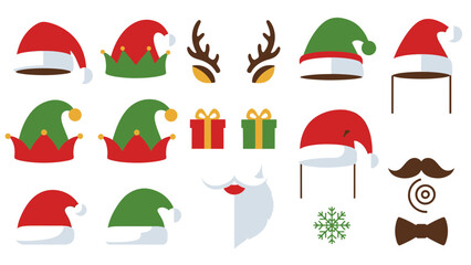 Delightful collection of festive Christmas and holiday themed costume props and accessories for joyful celebrations