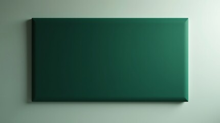 Eco-friendly innovation and aesthetic appeal: Designer acoustic panel made from solidified algae blooms, with a subtle organic texture and deep forest green color, shot with professional studio lighti