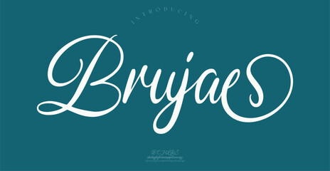 Bryias Sports minimal tech font letter set. Luxury vector typeface for company.