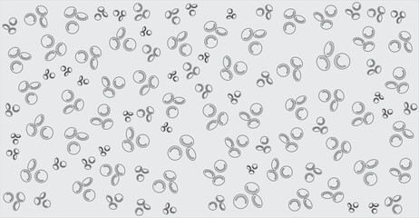 Cell Groups gray and black circles and ellipses pattern background graphic resource with biological use the simple design stands out with its scattered shapes