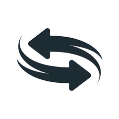 Minimal Volatility Icon With Shaking Opposite Arrows Vector