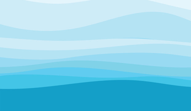 Abstract Waves Blue, curved shapes, serene visual, ideal for backgrounds, promoting calmness, evokes ocean vibes, and adds a touch of abstract artistry