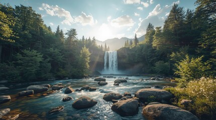 waterfall in the forest