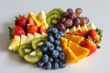 fresh fruit salad in bowl