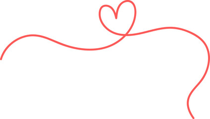 Single Line Heart Loop