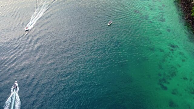 Aerial view of the ocean of Sabang, Aceh, Indonesia