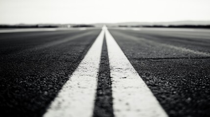 A clear road stretching ahead into the distance, perfect for travel and journeying. This image conveys a sense of progress and anticipation.