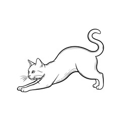 Charming Cat Design Vector