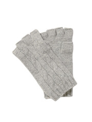 Close up of a delicate white lace fan with intricate floral patterns isolated on transparent background