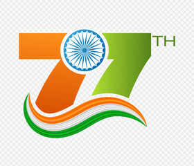 77th Republic Day India Art. Republic Day Sale.