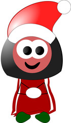 Christmas Girl Vector Illustration