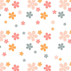 seamless pattern with flowers