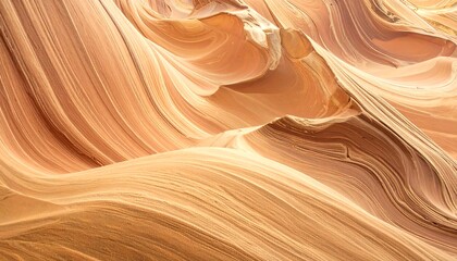 Obraz premium Close-up of layered sandstone formations with swirling patterns