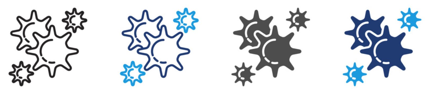 platelets icon set multiple style
