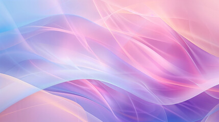 Obraz premium Abstract colorful background in soft pink and blue tones, with flowing shapes and a gentle vibrant glow