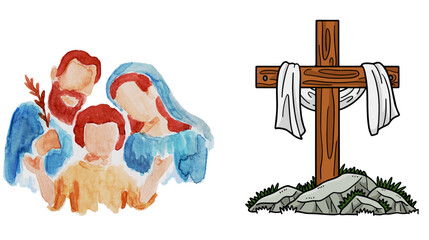 hand drawn vector illustration of a brush painting