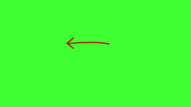 Dynamic red line animation with vibrant green screen for visual effects