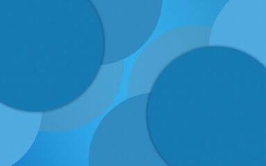 A blue background with overlapping circles in varying shades of blue creating a layered effect