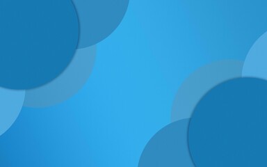 A simple background with overlapping blue circles and a gradient of light and dark blues