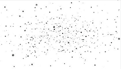Snow flakes vector background.