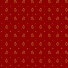 Christmas pattern with Christmas trees for wrapping and decoration