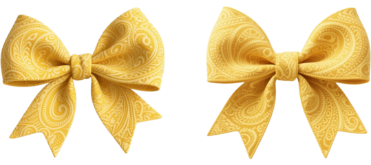 リボン　ペイズリー柄　模様　柄　装飾物