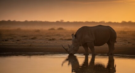 elephants at sunset