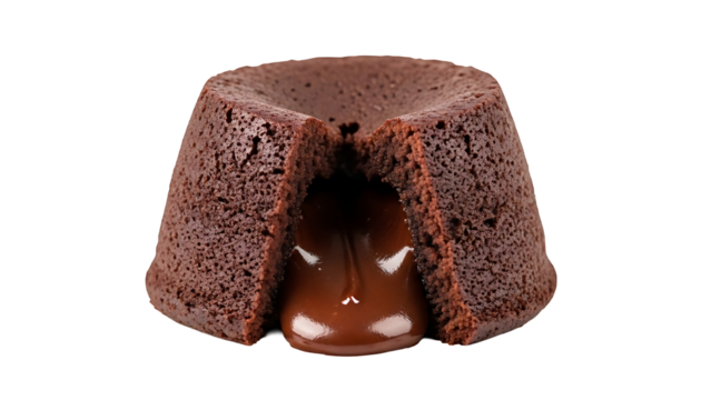 Best chocolate lava cake recipe molten dessert dark chocolate cake recipe delicious chocolate dessert on transparent background