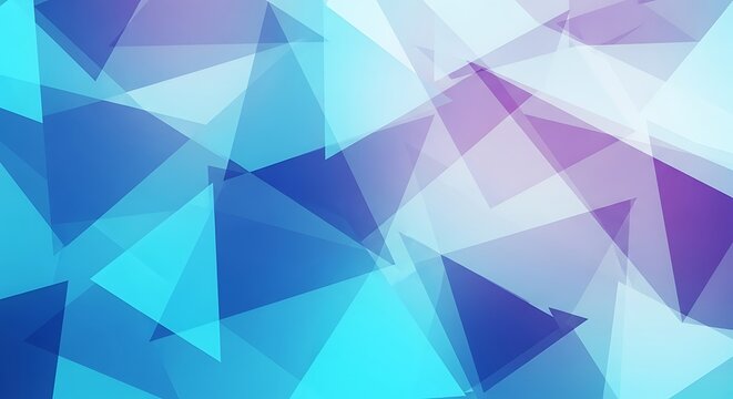 Abstract background featuring overlapping triangles in shades of blue and purple colors design art