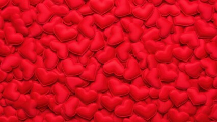 A Pile of Red Velvet Hearts Filling the Frame red hearts heart shapes
