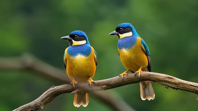blue tit on branch