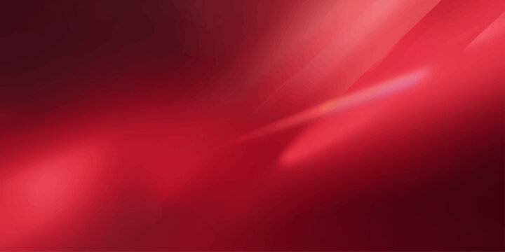 Bright red flowing wave texture background with abstract light motion design