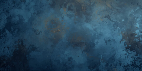 A blue grunge background with a dark texture of smoke and night clouds