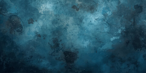 Dark abstract blue sky texture background with grunge smoke and light mist © RASEL