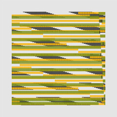 Abstract Data Stream Pattern with Colorful shapes, Geometric Grid with Repeating Color Blocks