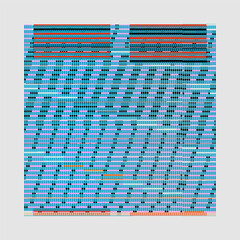 Abstract Data Stream Pattern with Colorful shapes, Geometric Grid with Repeating Color Blocks