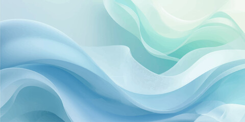 Abstract blue background with flowing smooth water waves, light texture, and curve design pattern illustration
