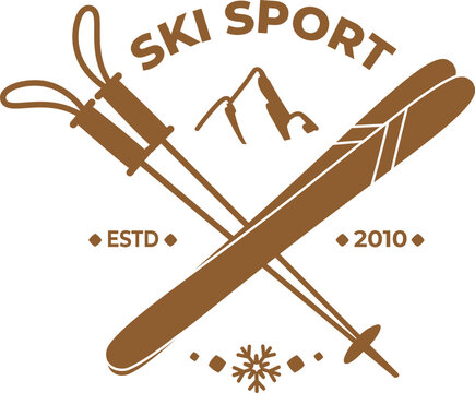 Ski Crossed Badge