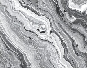 Monochrome Marble Texture: Swirling Abstract Pattern in Grayscale for Modern Design