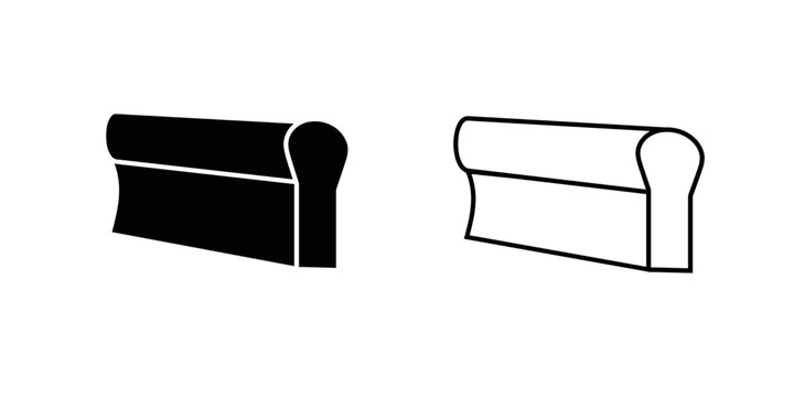 Print screen set icon isolated on white background.