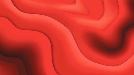 Abstract art with swirling red patterns evoking motion, resembling liquid metal or topographical maps,