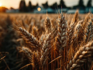 Naklejka premium Harvest background