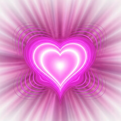 팽창해오는 핑크빛 하트의 잔향