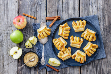 Puff Pastry Apple Pockets, Apple Hand Pies