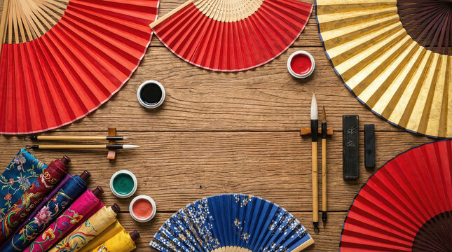 Celebrating chinese new year with traditional crafts and decor - Powered by Adobe