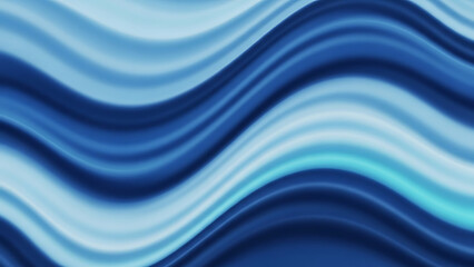 Fluid blue abstract background with elegant swirling waves and smooth color transitions, creating a captivating visual flow and dynamic blended texture for modern digital designs