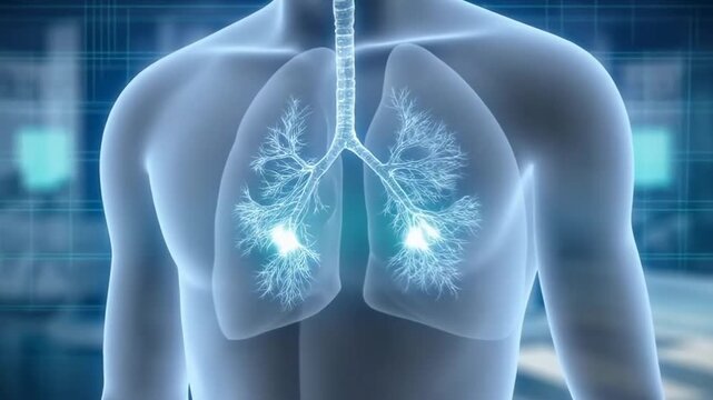 Detailed Visualization of the Human Respiratory System Highlighting Lung Function and Structure in a Virtual Environment
