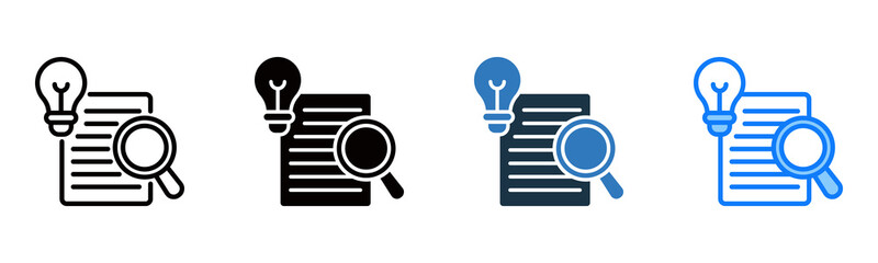 Knowledge Base icon multiple style vector illustration